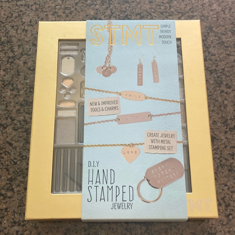 DIY Hand Stamped Jewelry Kit - Gold and Silver